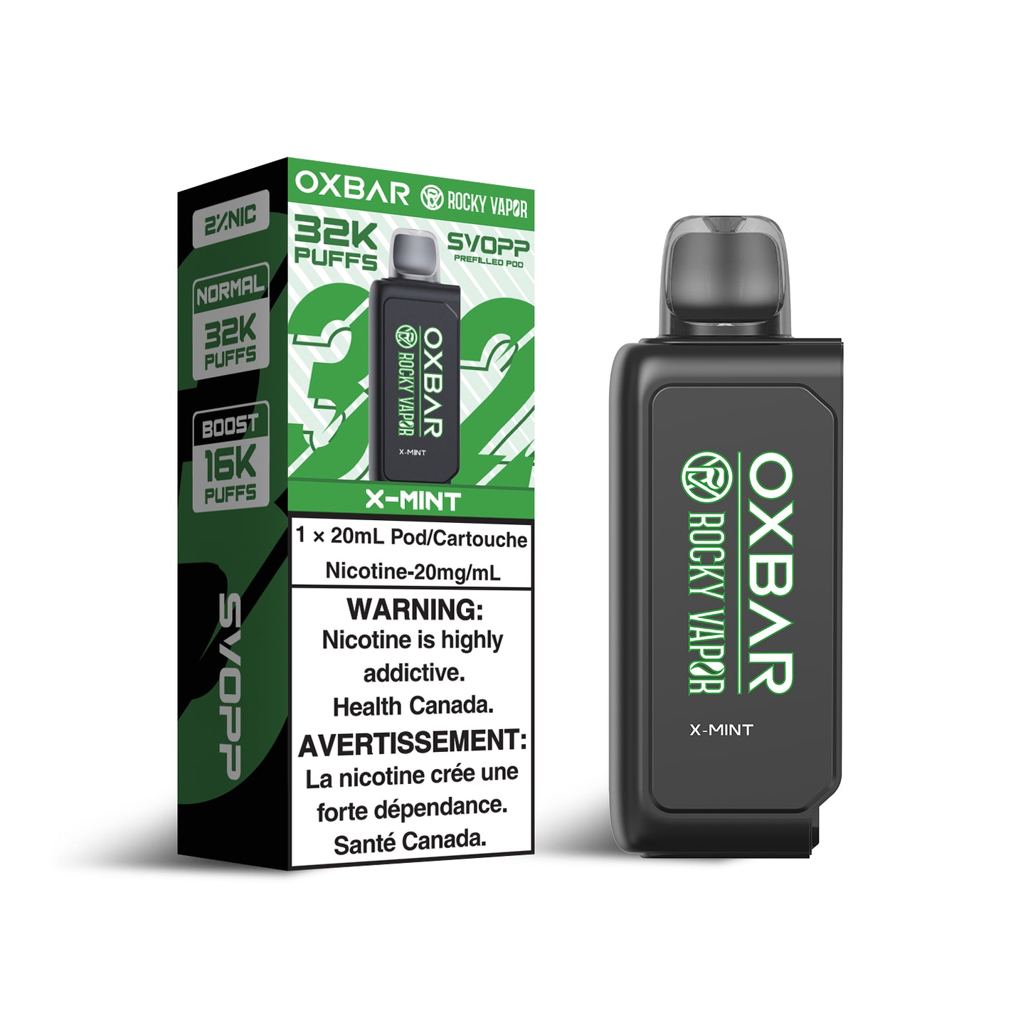 Svopp Rocky Vapor Oxbar (32K) - X Mint