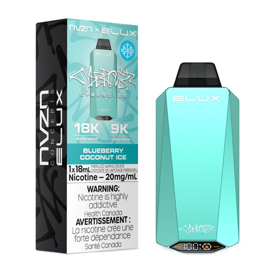 NVZN Elux Cyberover 18K Disposable - Blueberry Coconut Ice 5pc/Carton