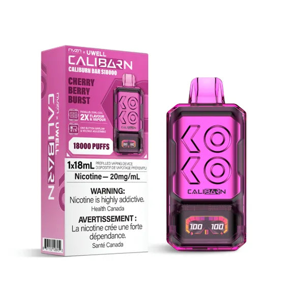 NVZN x UWELL Caliburn Bar Cherry Berry Burst 5pc/Carton