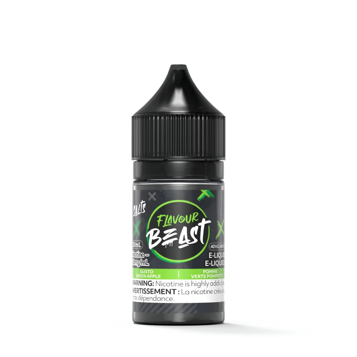 Flavour Beast E-Liquid - Gusto Green Apple 20mg/30mL
