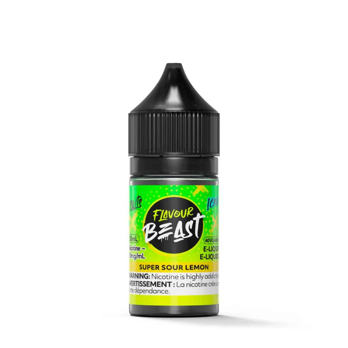 Flavour Beast E-Liquid - Super Sour Lemon 20mg/30mL