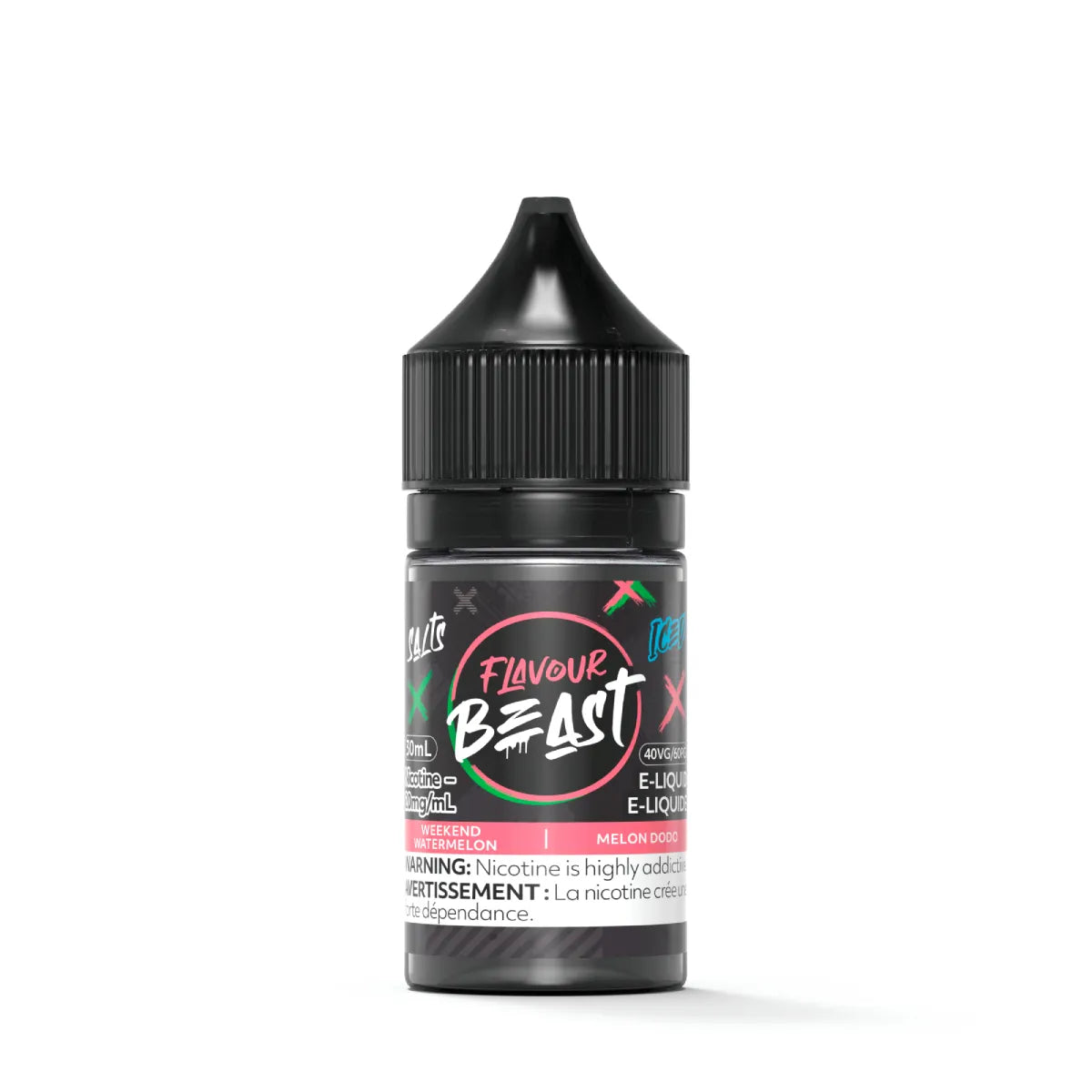 Flavour Beast E-Liquid - Weekend Watermelon Iced 20mg/30mL