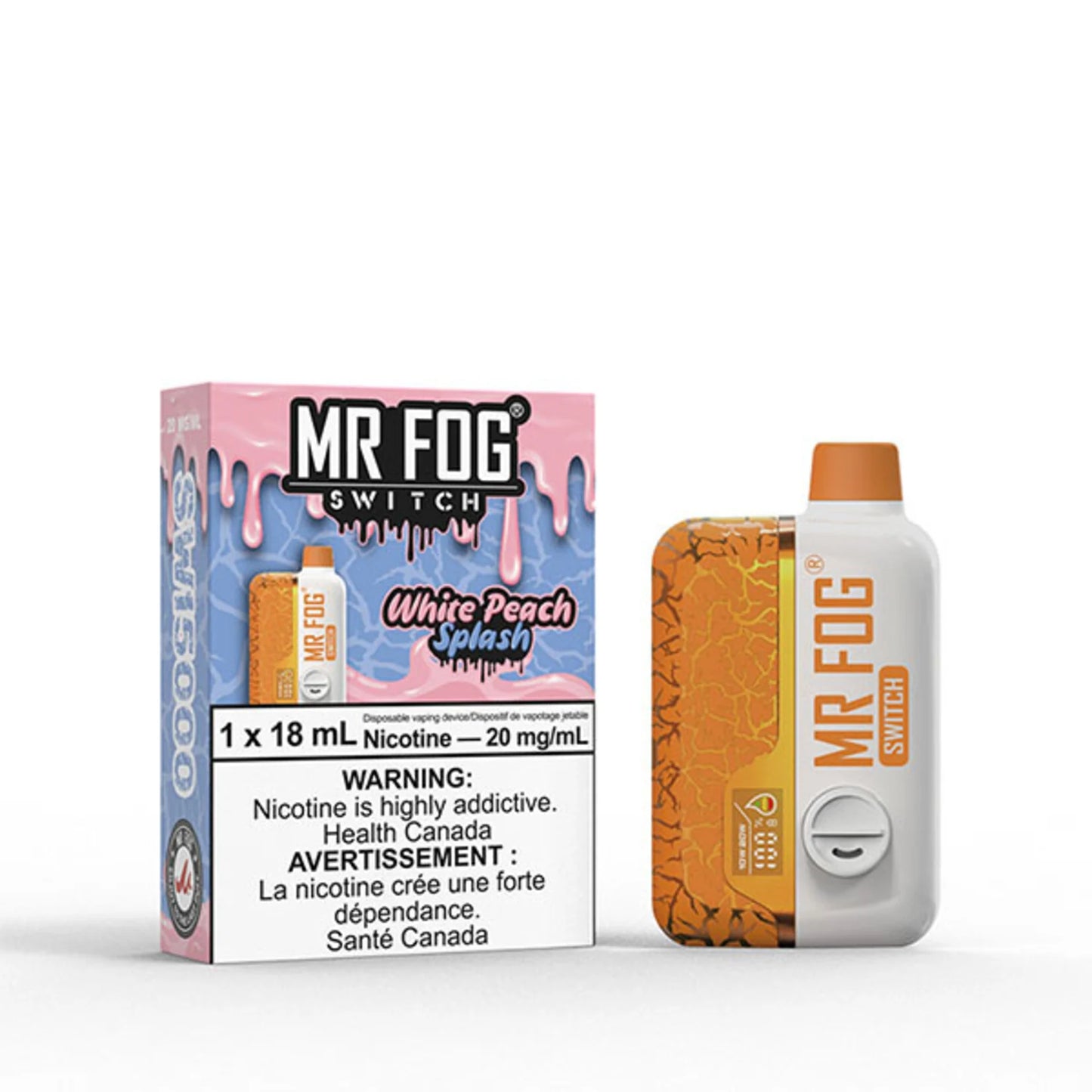 MR FOG SWITCH - White Peach Splash (20mg)