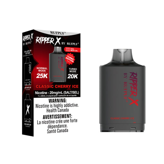 Classic Cherry Ice Ripper X 25k (20mg/ML / 5PCs)