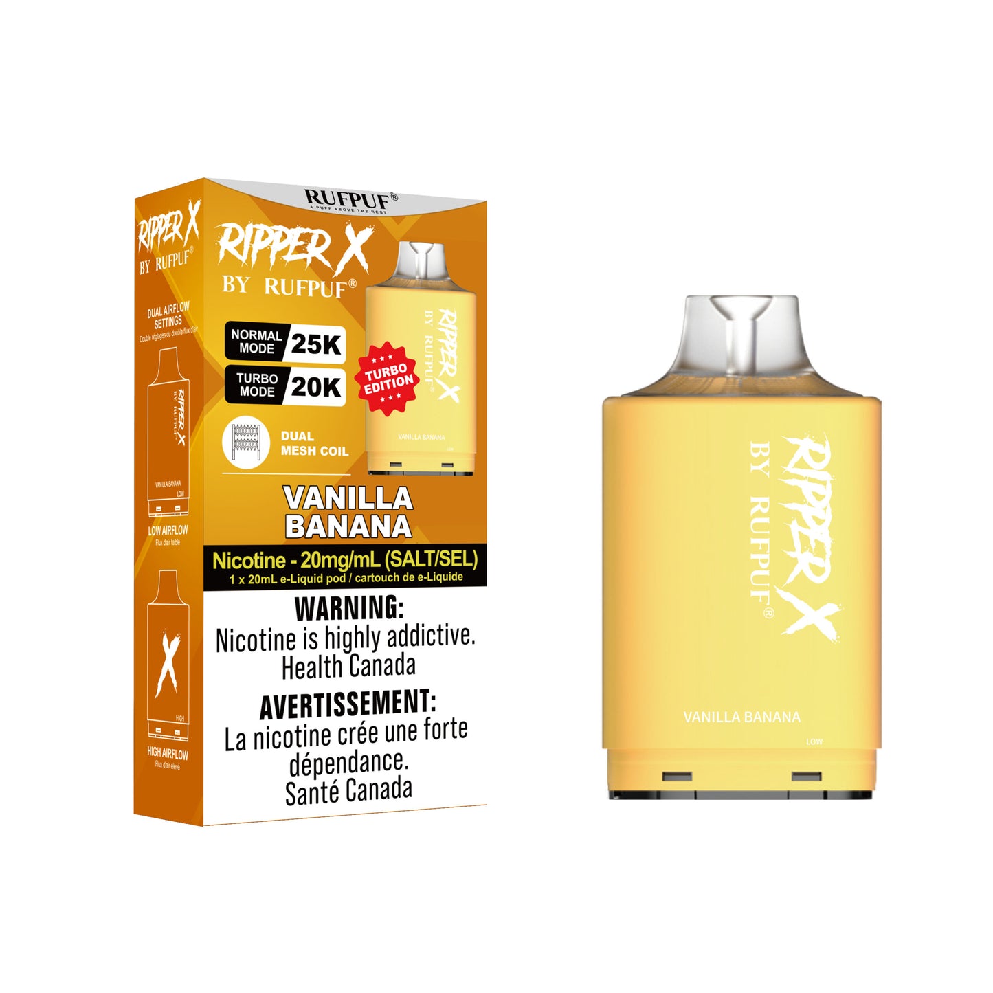 Vanilla Banana Ripper X 25k (20mg/ML / 5PCs)
