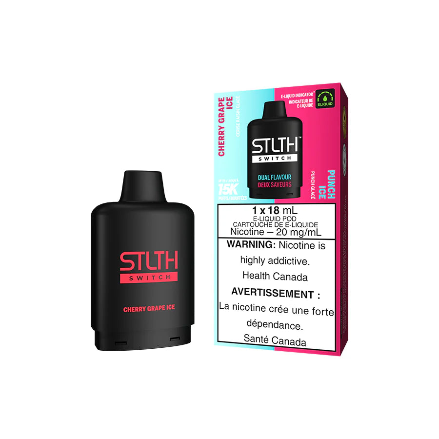 STLTH SWITCH POD PACK - CHERRY GRAPE ICE AND PUNCH ICE (5PC/CTN)