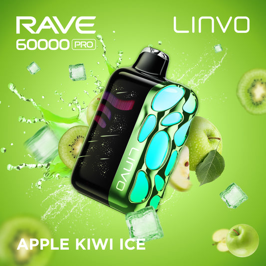 Linvo Rave 60000 Pro - Apple Kiwi Ice