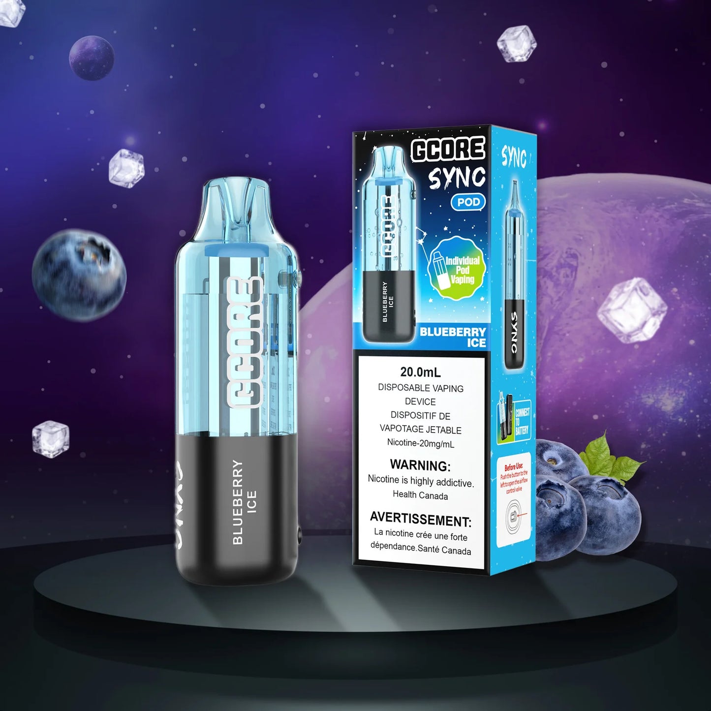 Gcore Sync Pod - Blueberry Ice