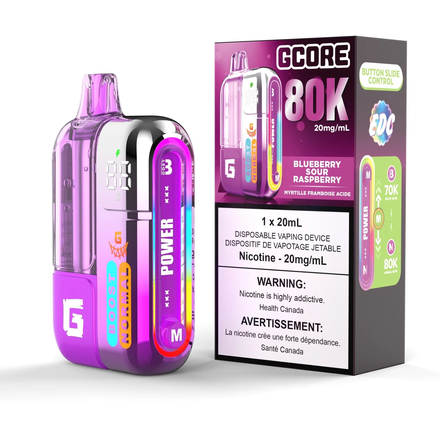 GCORE 80K - Blueberry Sour Raspberry