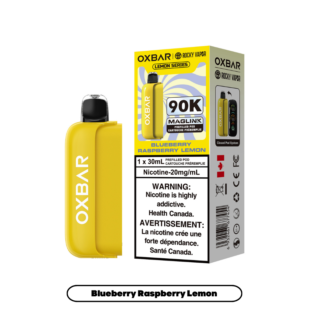 Rocky Vapor Oxbar Maglink PODS - Blueberry Raspberry Lemon (Lemon Series)