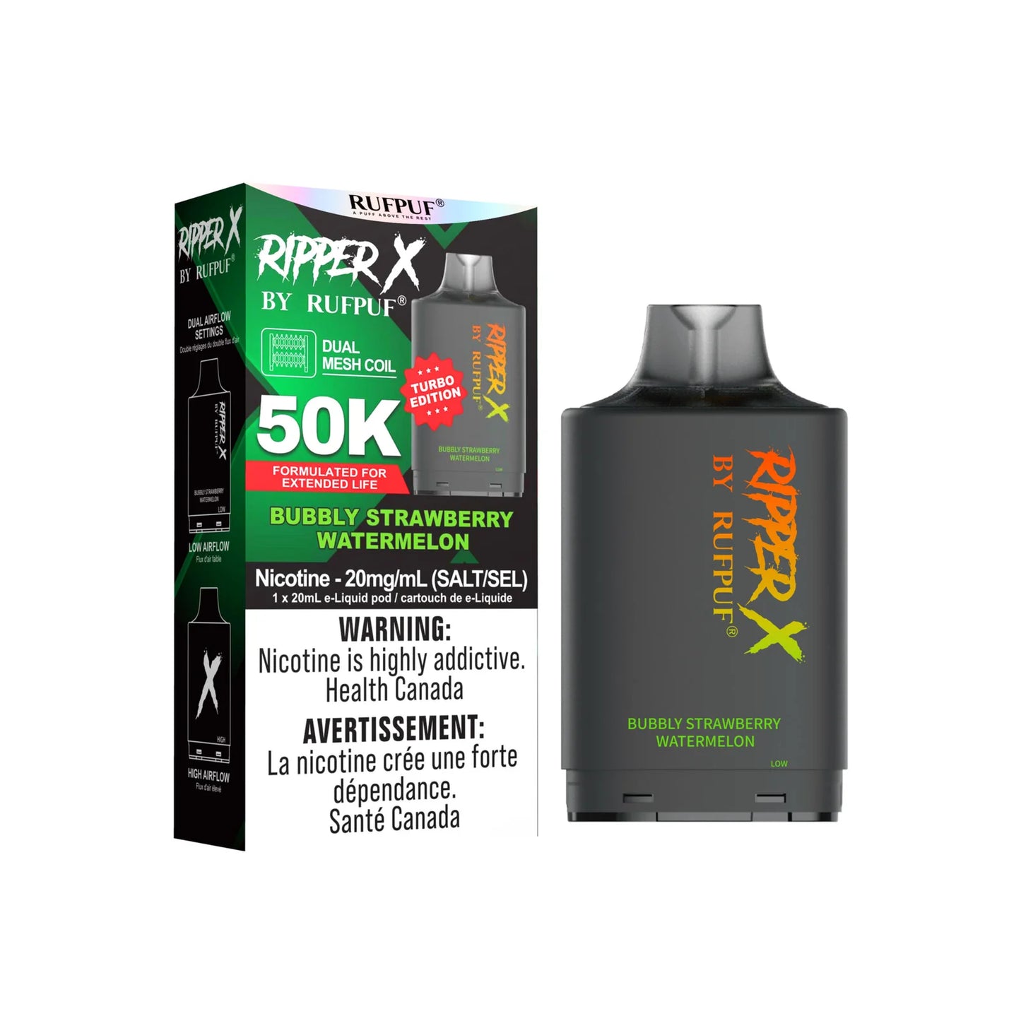 RIPPER X 50K - Bubbly Strawberry Watermelon