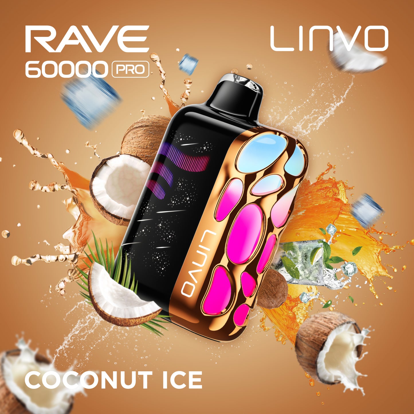 Linvo Rave 60000 Pro - Coconut Ice