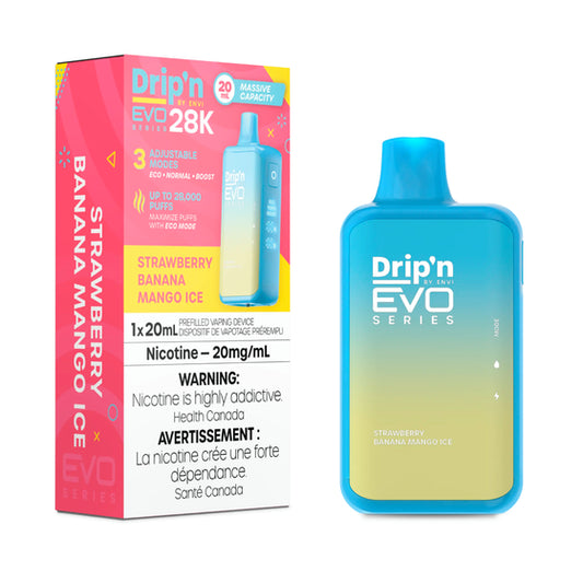 Drip'n by Envi EVO Series 28K - Strawberry Banana Mango Ice