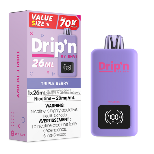 Drip'n by Envi 26ML Disposable - Triple Berry