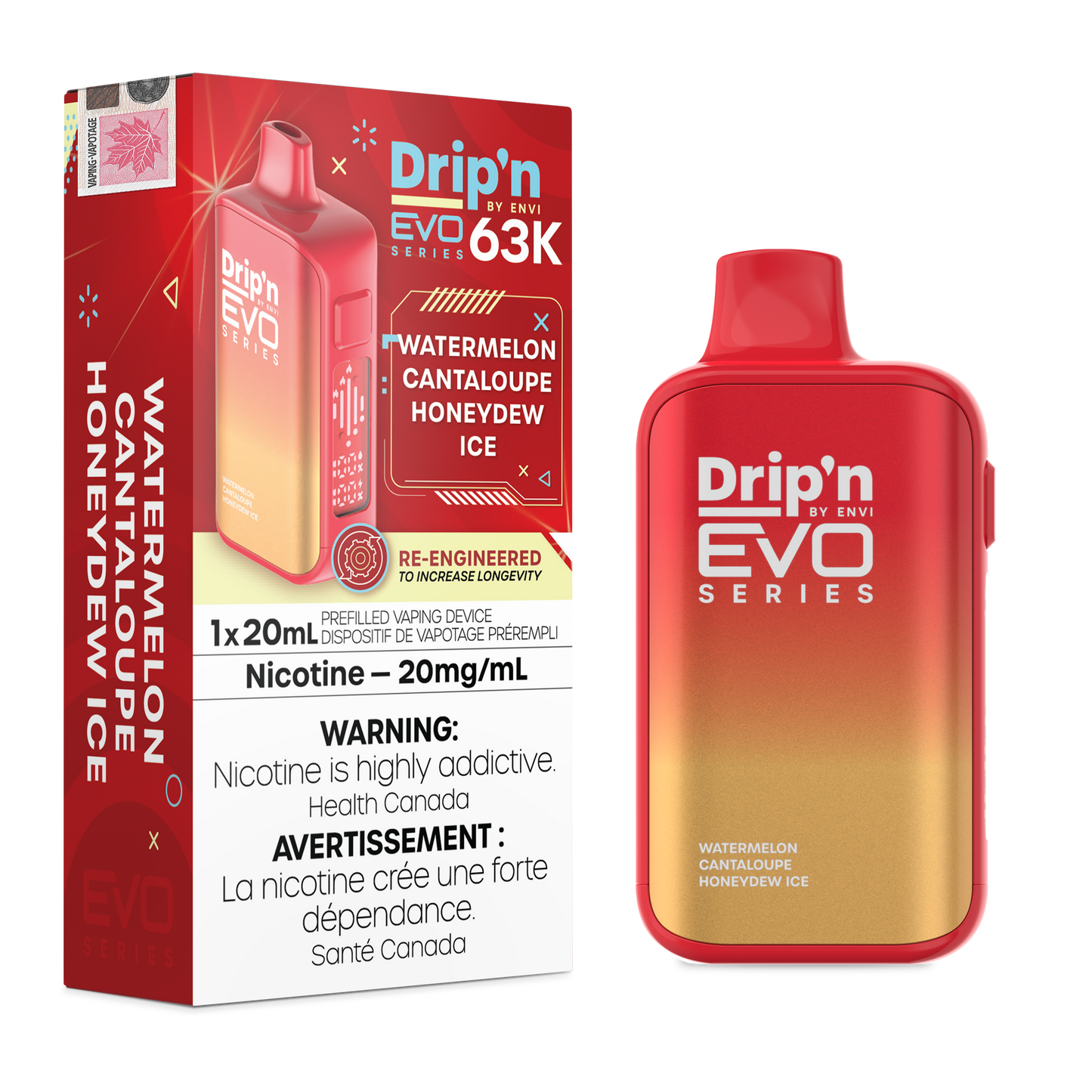 Drip'n by Envi EVO 63K - Watermelon Cantaloupe Honeydew Ice