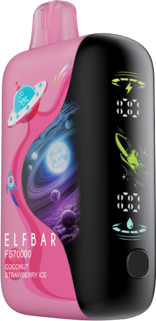 ELFBAR FS70K DISPOSABLE - COCONUT STRAWBERRY ICE