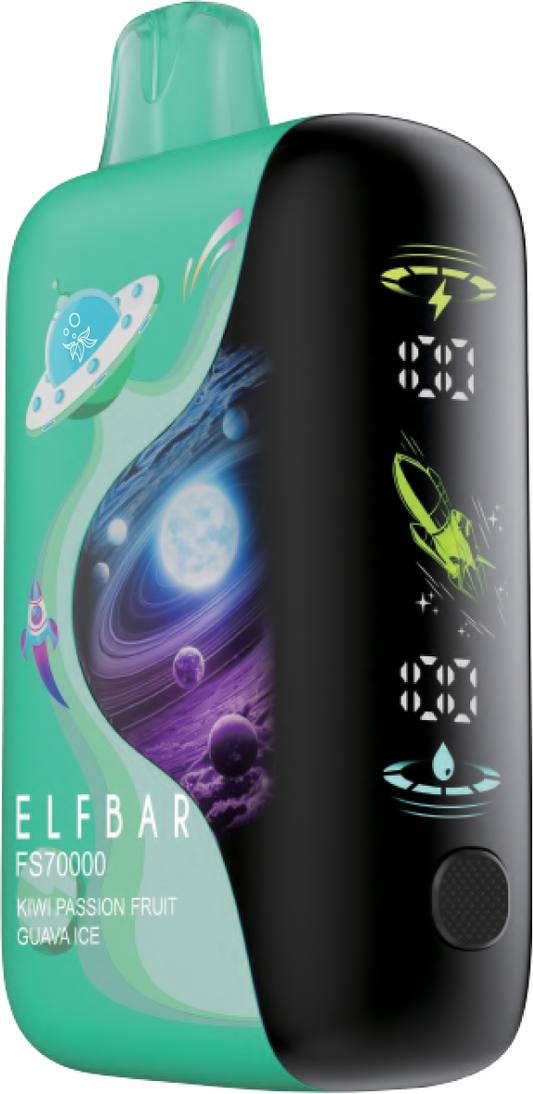 ELFBAR FS70K DISPOSABLE - KIWI PASSION FRUIT GUAVA ICE
