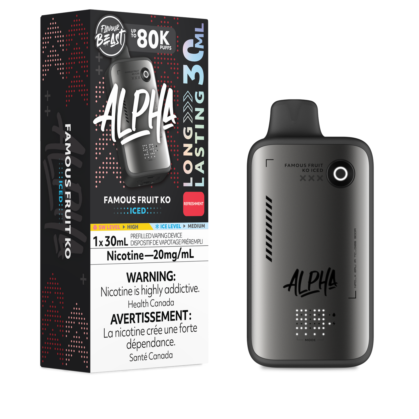 Flavour Beast Alpha Disposable - Famous Fruit KO Iced