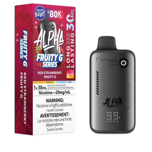Flavour Beast Alpha Disposable - Red Strawberry Fruity G