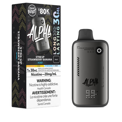 Flavour Beast Alpha Disposable - STR8 UP Strawberry Banana Iced