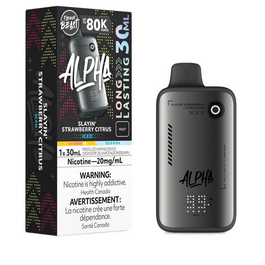 Flavour Beast Alpha Disposable - Slayin' Strawberry Citrus Iced