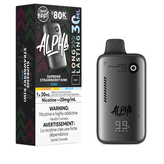 Flavour Beast Alpha Disposable - Supreme Strawberry Kiwi Iced