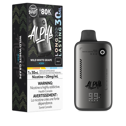Flavour Beast Alpha Disposable - Wild White Grape Iced
