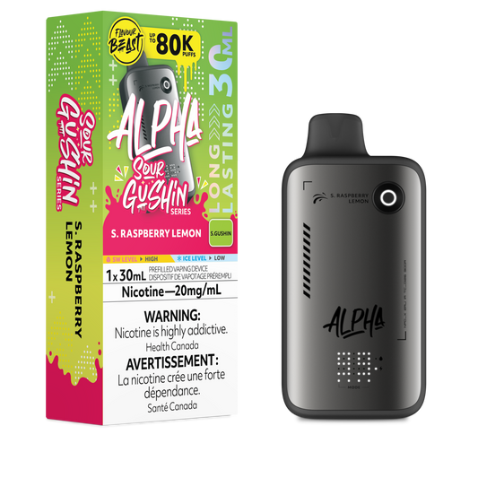 Flavour Beast Alpha Disposable - S. Raspberry Lemon