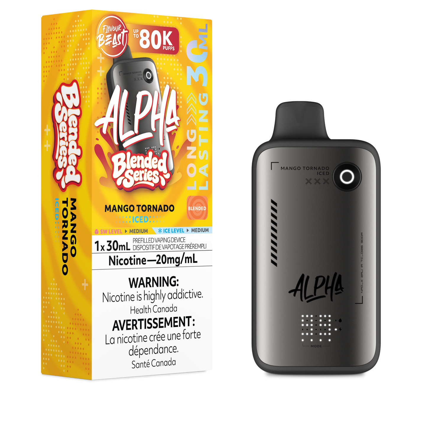 Flavour Beast Alpha Disposable - Mango Tornado Iced