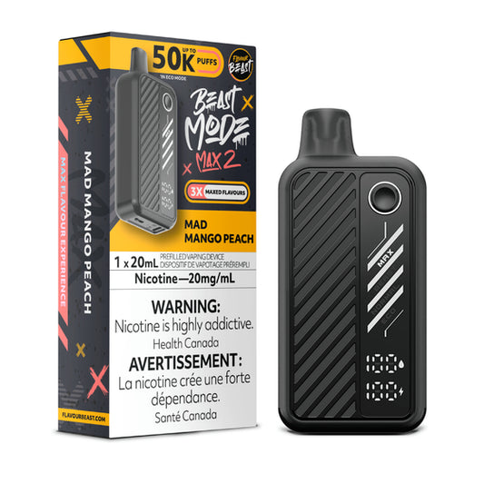 Flavour Beast Beast Mode Max 2 Disposable - Mad Mango Peach
