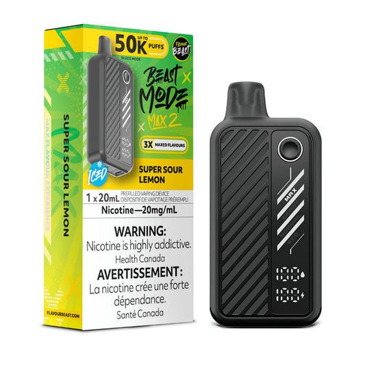 Flavour Beast Beast Mode Max 2 Disposable - Super Sour Lemon