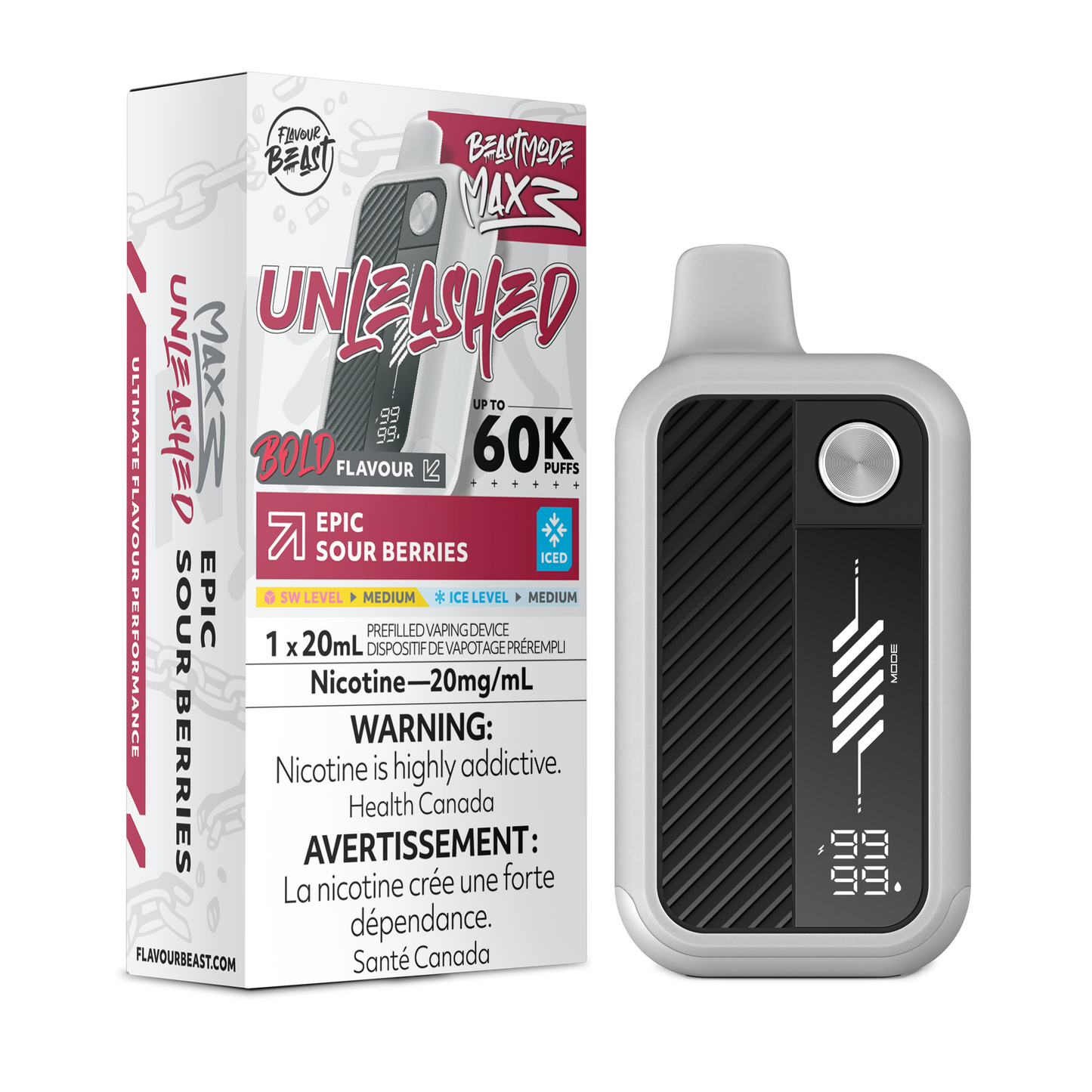 Flavour Beast Beast Mode Max 3 - Epic Sour Berries Iced