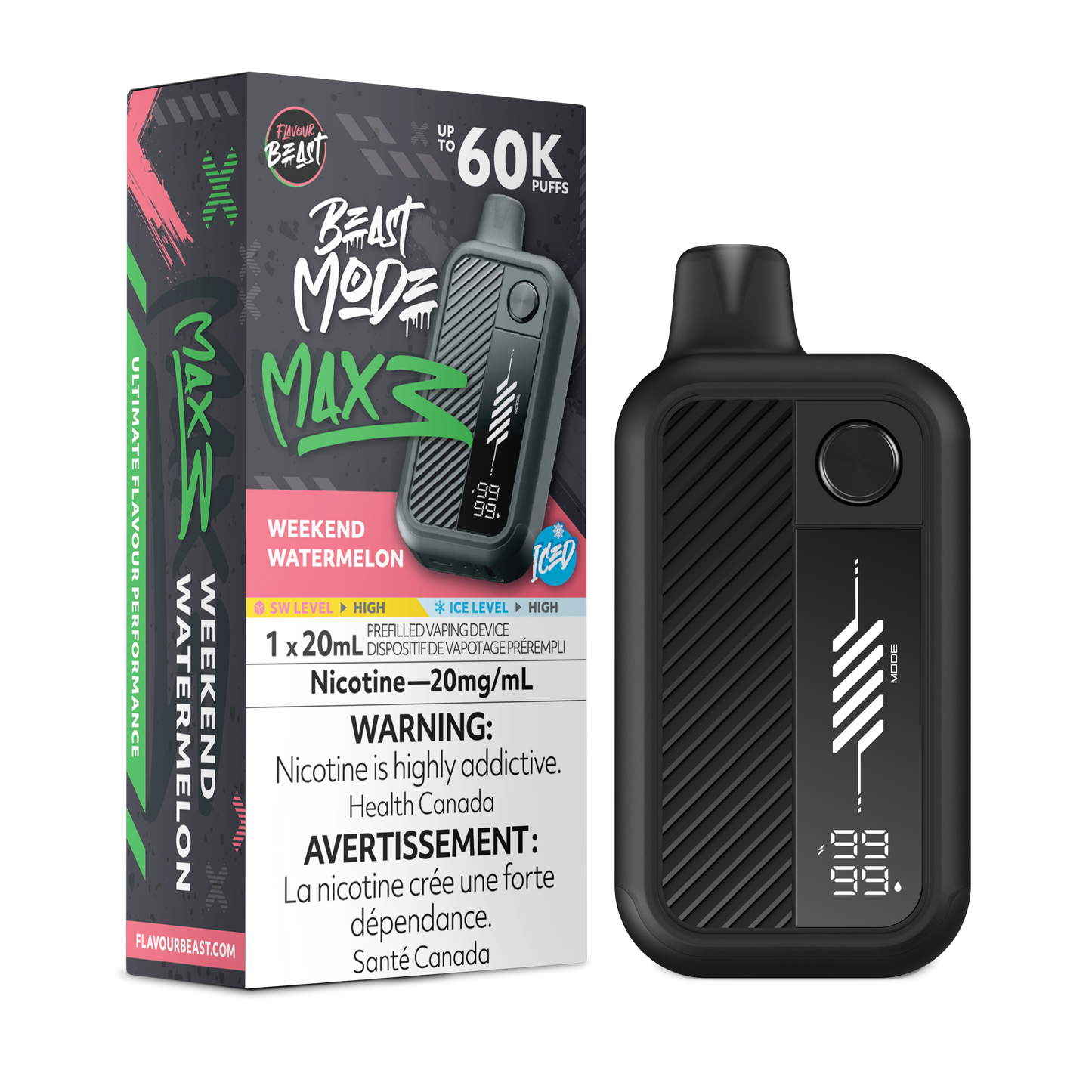 Flavour Beast Beast Mode Max 3 - Weekend Watermelon Iced