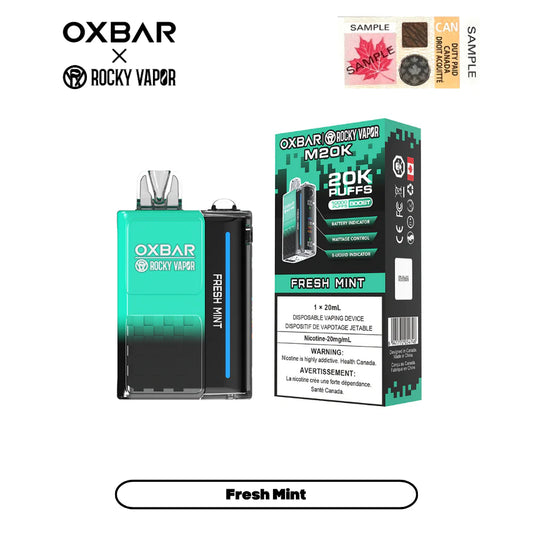 Rocky Vapor Oxbar M20K - Fresh Mint