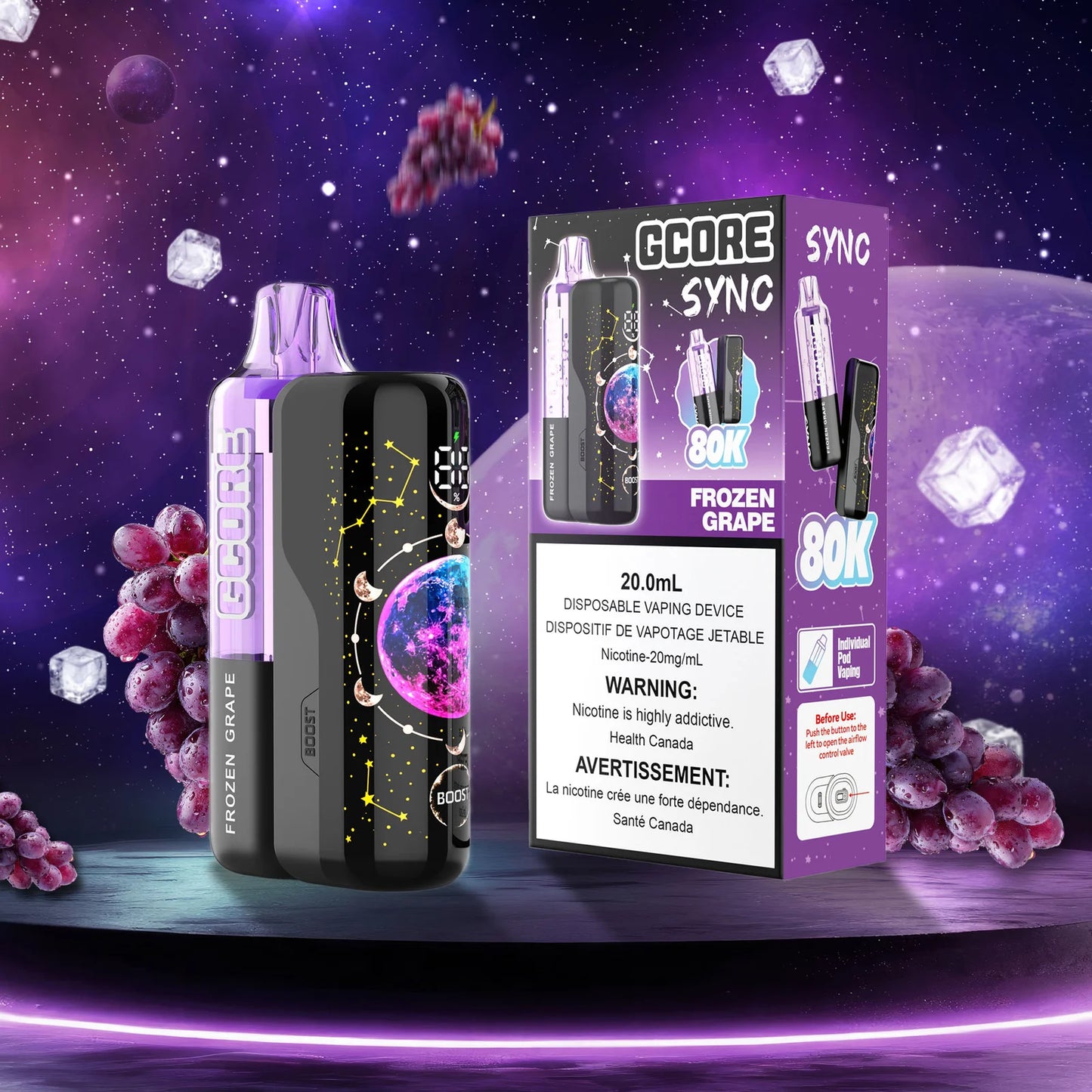 Gcore Sync Pod Kit - Frozen Grape
