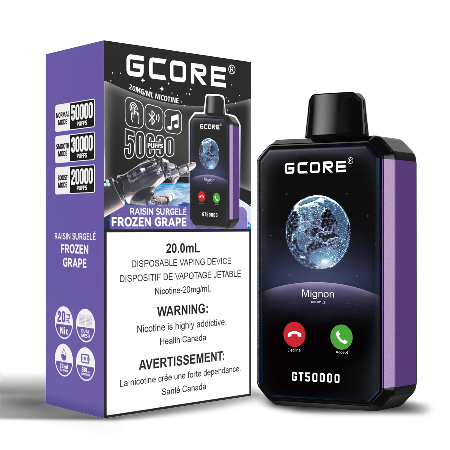 GT 50K -  Frozen Grape (20mg/ML)