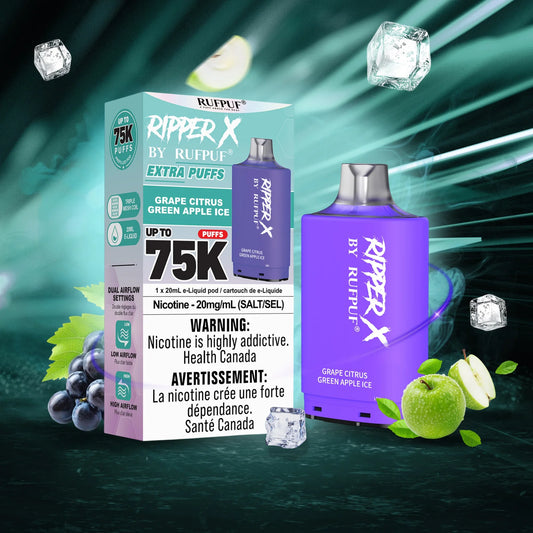 Ripper X 75K - Grape Citrus Green Apple Ice