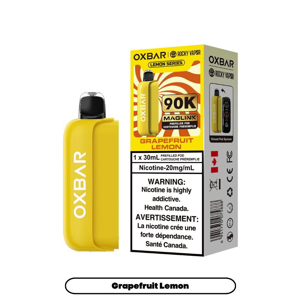 Rocky Vapor Oxbar Maglink PODS - Grapefruit Lemon (Lemon Series)