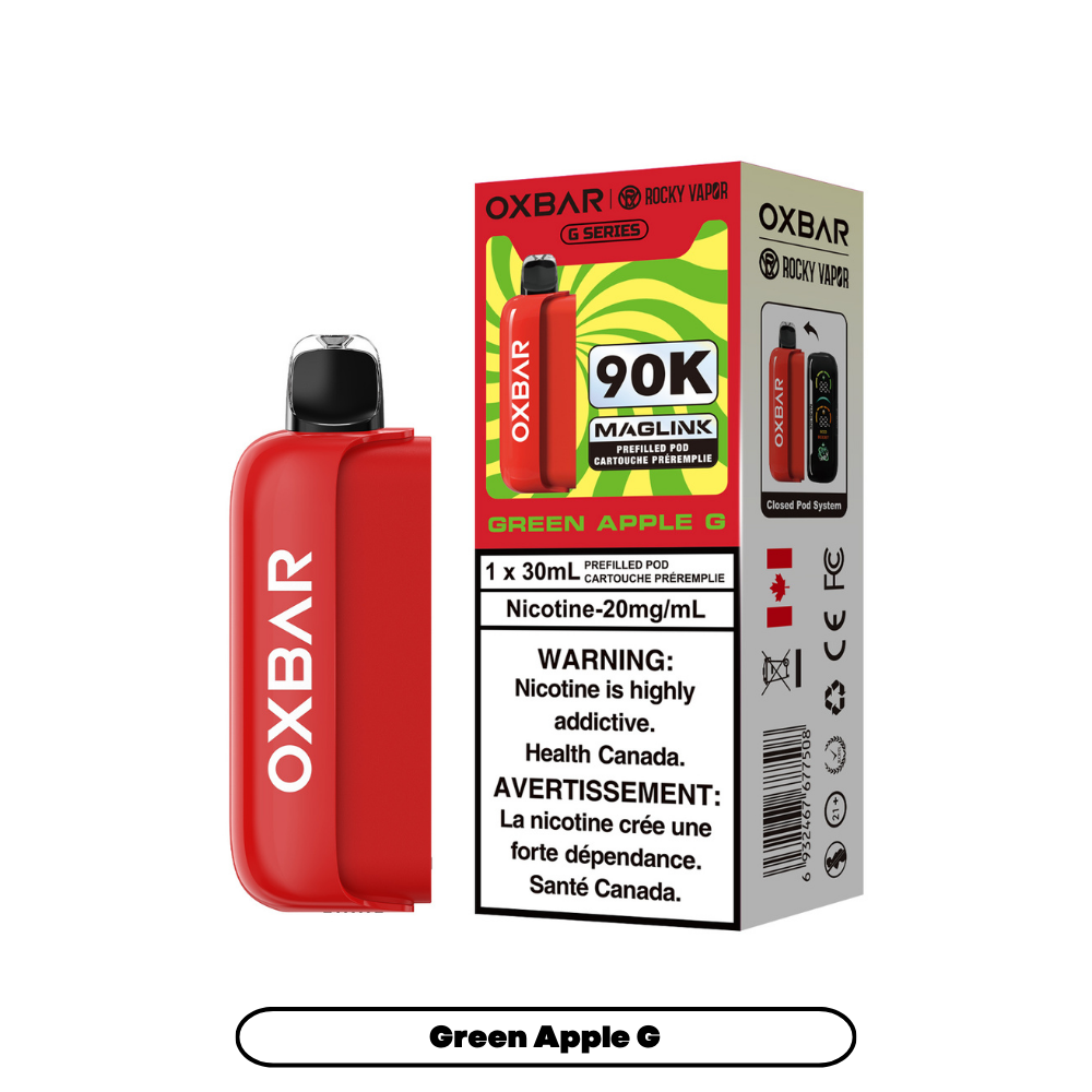 Rocky Vapor Oxbar Maglink PODS - Green Apple G (G Series)