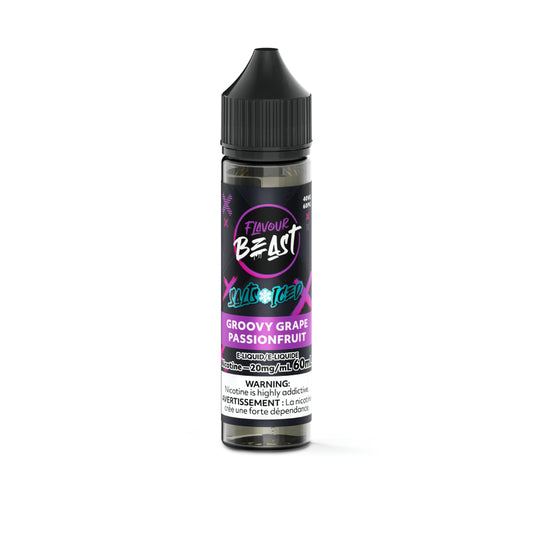 Flavour Beast E-Liquid (20mg/60mL) - Groovy Grape Passionfruit (ICED)