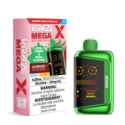 Kraze Mega X - Cherry MTN Citrus Ice