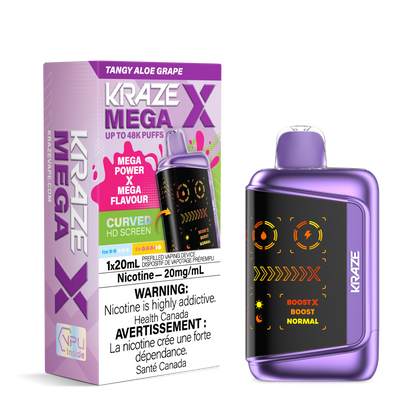 Kraze Mega X - Tangy Aloe Grape
