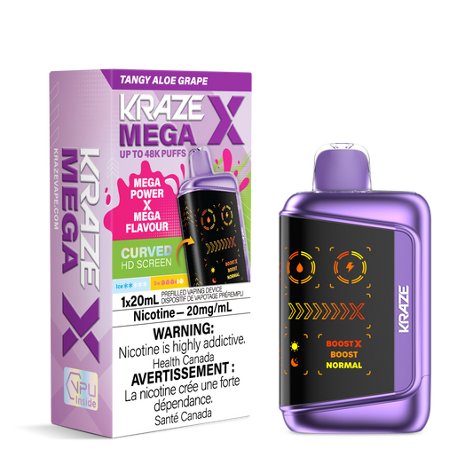 Kraze Mega X - Tangy Aloe Grape