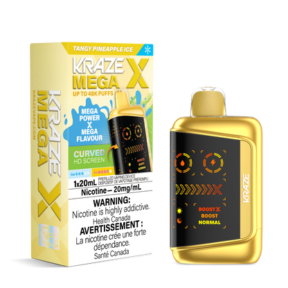 Kraze Mega X - Tangy Pineapple Ice