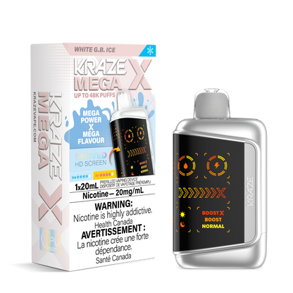 Kraze Mega X - White G.B. Ice
