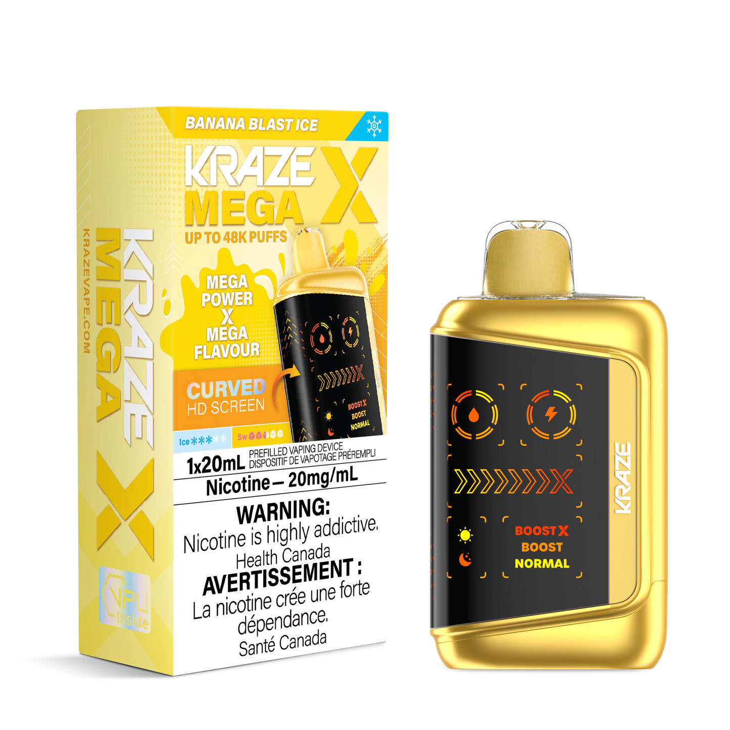 Kraze Mega X - Banana Blast Ice