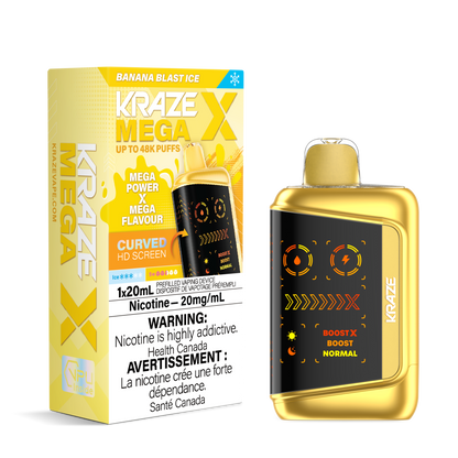 Kraze Mega X - Banana Blast Ice