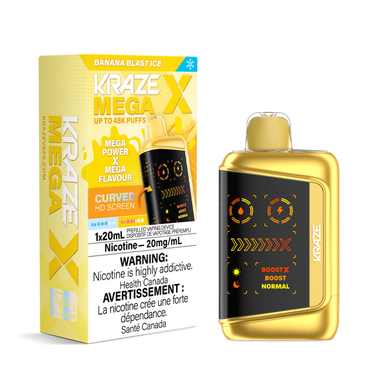 Kraze Mega X - Banana Blast Ice