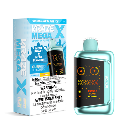 Kraze Mega X - Fresh Mint Flare Ice