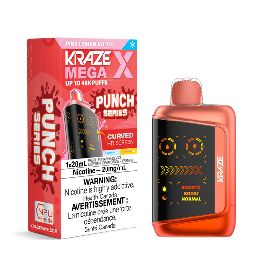 Kraze Mega X - Pink Lemon KO Ice